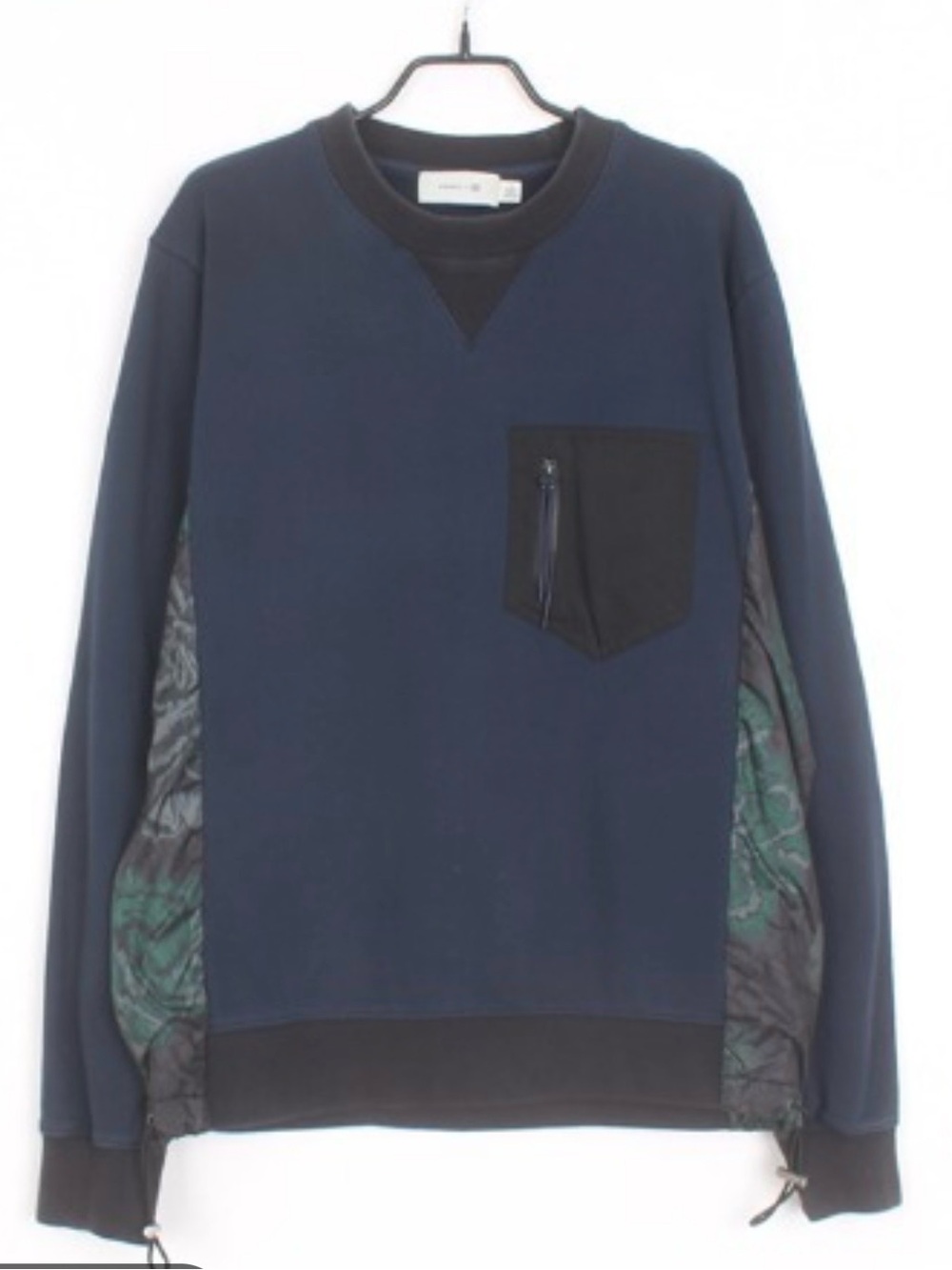 Coach Navy Blue Crewneck Sweatshirt with Black Pocket